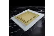 Leatherkart Set of Trays - 3 Trays - Off-White
