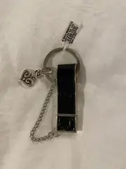 NWT Brighton Memory stick Black Heart Keychain MSRP $38
