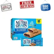Nutri-Grain Blueberry Chewy Soft Baked Breakfast Bars, 20.8 oz, 16 Count - NEW