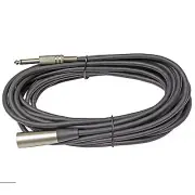 PREMIUM 25 FT foot XLR 3Pin MALE to 1/4" MONO shielded mic Microphone Cable cord