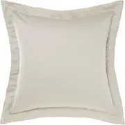 Linen House Augusta 500TC Cotton Sateen Pillowcase, Taupe, European