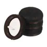 4 Pcs Felt Furniture Slider, 0.98" Round Sliding Pad Table Leg Protector, Black