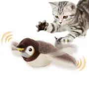 Bird Cat Toy Simulated Chirping Bird Interactive Cat Toy Rechargeable Flapping