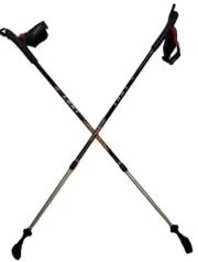 LEKI Nordic Walking Spin Black/Orange Trekking Pole 100cm135cm