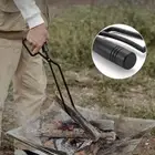 Campfire Tongs Log Grabber Firewood Fire Pit Tool Camping Fireplace Tong