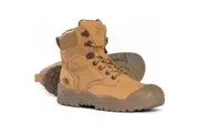 Mongrel Mens High Leg Lace Up Safety Work Boots W Scuff Cap 550050 - Wheat