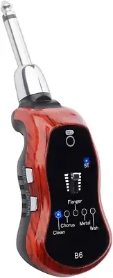 B6 Guitar Headphone Amp Mini Plug Guitar Amplifier Bluetooth Receiver Rechargeab