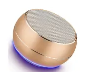 Portable Bluetooth Speakers with Mic,Hands-free Function-Gold