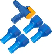 PartyKindom 1set Silicone Bite Valve Adapter Kit for Hydration Bladder Easy Connection for Outdoor Cycling Running Hiking and Camping Replacement Accessory