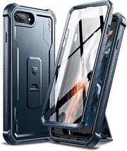 Dexnor for Apple iPhone 7 Plus/8 Plus Case, [Built in Screen Protector and Kickstand] Heavy Duty Military Grade Protection Shockproof Protective Cover for Apple iPhone 7 Plus/8 Plus - Navy Blue