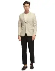 [Oxford] Blake Linen Blend Blazer in Sand