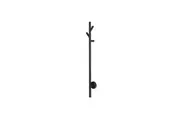 AGUZZO EZY FIT Heated Towel Rail - Single Vertical Round Tube - Tree Style - (H900mm) - Matte Black