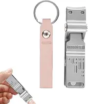 Thick Fingernail Clippers | Anti-Splash Ergonomic Stainless Steel Manicure Tool,Nail Cutting Clippers, Trim Fingernail Styling Tools for Seniors, Adults, Travel Use