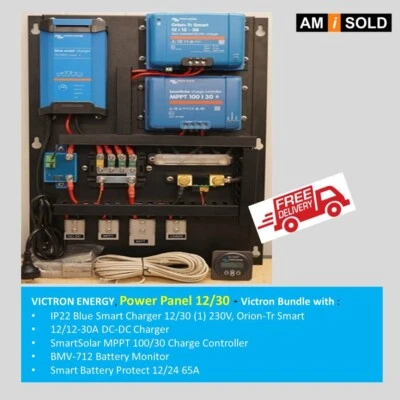 Victron Pre-Wired Power Panel 12/30 - Victron Bundle