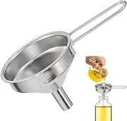 for Bottles | Food-Grade Stainless Steel - Long Handle Transferring Oil Funnel for Kitchen Use, Spices, Oils, Liquor, Small Bottles Pochy