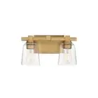 Maxim 21382 Cubos 2 Light 8" Tall Wall Sconce - Brass