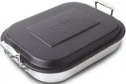 All-Clad 59946 Stainless Steel Lasagna Pan with Lid Specialty Cookware, 14.5 by 11.75 by 2.5-Inch, Silver
