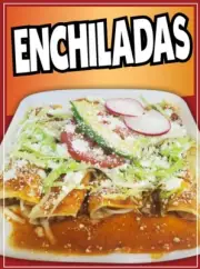 Enchiladas Decal Window Sticker Food Truck Concession Vinyl Restaura Mexican #2