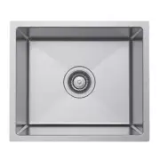 New Castano Single Bowl Sink 450mm Top or Undermount Kitchen Sink Lirio SSLIRSB4