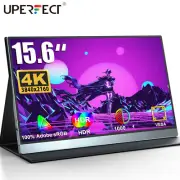 15.6" 4K 3840x2160 USB C Monitor Portable Monitor 100%Adobe PC Gaming Screen