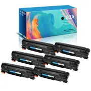 6PK Toner Cartridge Compatible for HP CF283A 83A LaserJet Pro MFP M127fw M127fn