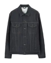 logo-patch denim jacket IT48 Black