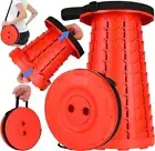 Collapsible Stool, 400lbs Weight, Lightweight, Sturdy, Portable, Telescopic Seat