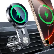 for 15W Magsafe Car Mount Charger【Long Arm】 Magnetic Wireless Car Charger Mag...