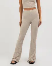 [Mooloola] Mooloola Women's Bermuda Lounge Pants in Stone Grey Size 8 8 Stone Grey