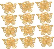 Garneck Napkin Rings Butterfly Buckle Paper Napkin Holders Lace Paper Clip Versatile Use for Wedding Party and Birthday Decor