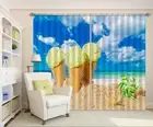 3D Ice Cream Sky 6 Blockout Photo Curtain Print Curtains Drapes Fabric Window AU