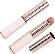 Happyyami 2pcs Nail Art Applicator Brush Reusable Nail Powder Brushes for Gradient Effects Manicure