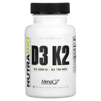 在飛比找iHerb優惠-[iHerb] NutraBio D3 K2，60 粒素食膠