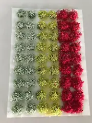 Premium Large Static Grass Mixed Flower 4mm high Tufts Self-Adhesive