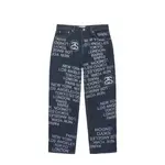 [FLOMMARKET] STUSSY BIG OL' CITY LINK DENIM JEAN 滿版牛仔褲 深藍