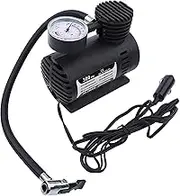 Portable Mini Air Compressor Tire Inflator Pump 12V 300 PSI for Car, Motorcycle, Bike, Balls, and Inflatables - Electric Air Pump with Pressure Gauge, Cordless, Compact Design