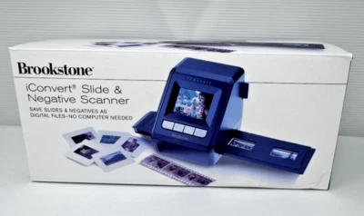 BROOKSTONE ICONVERT SLIDE & NEGATIVE SCANNER TO SAVE AS DIGITAL FILES