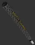 SCOTTY CAMERON Textured Pistolini Plus Black White Texture Yellow Putter