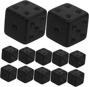 JOINPAYA 16mm Black Frosted Dice Bulk Set 30pcs Game Dice Replacement for Board Game