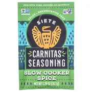 Siete, Carnitas Seasoning, Slow Cooker Spice, 1.29 oz (36.7 g)