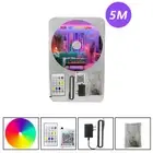 EU Plug DC24V 3535 RGB Neon LED Strip 5/10/15/20/30M Bluetooth Music Sync Waterp