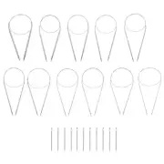 Circular Knitting Needles Set, Round Stainless Steel Needle 25.59 Inches
