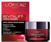 L'Oreal Revitalift Laser 3x Day Cream Anti Aging Vitamin C Retinol Hyaluronic