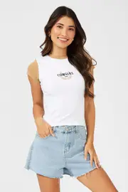 Brown Graphic Tee Short Sleeve - Size XS, Women's Graphic Tee