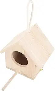 LIGHTAOTAO Wooden Bird Nest Box for Birds Cozy Hideaway for Parakeets Finches and Sparrows Shelter for Outdoor Use Space Saving Design for Garden Balcony