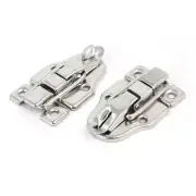 Wood Box Toolbox Cabinet Metal Spring Loaded Latches Catch Toggle Hasp (Pack of