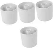 HANABASS 4pcs Golf Cup Putting Hole Cup for Replace Golfing Putting Cup for Repair Golf Hole Cup and Flags Putting Cup for Replace Putting Hole Cups Golfs Training Holder Cup White Plastic