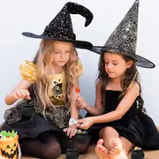 6Pcs Mini Halloween Candy Bucket, Halloween Candy Bucket, Witch's Cauldron Candy Bucket, Candy Jar with Handle Trick or Treat Bag, Candy Cauldron Cand