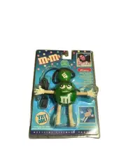Vintage Phone !! Green M & M Miniature Hands Free Ear Phone with Microphone !!