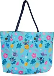 [Disney] Tote Lilo and Stitch Hawaiian Beach Print Travel Bag